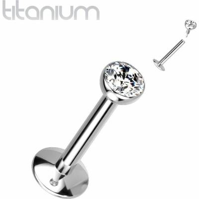 S4U Piercing do brady titan (1,0 x 6 mm, kamínek 3 mm) TIT1216-10063