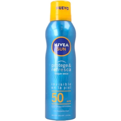 Nivea Protect & Refresh Invisible Mist SPF50 200ml Sunscreen - Clear