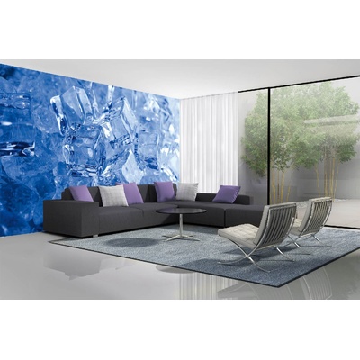 DIMEX ART Самозалепваща се флизелинова фототапета ледени кубчета 375 x 250 см