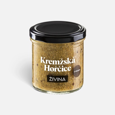 ŽIVINA Medová kremžská hořčice z celých semínek 140 g – Zbozi.Blesk.cz