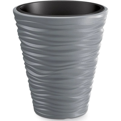 NABBI DBSA300 plastový kvetináč 29,5 cm sivý kameň