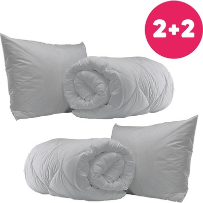 Homa antialergická souprava GREY 2x 140x200 2x 70x90 – Zboží Dáma