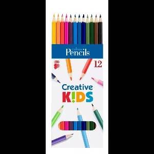 ICO Creative Kids: Шестостенни цветни моливи - 12 бр (7140144002)