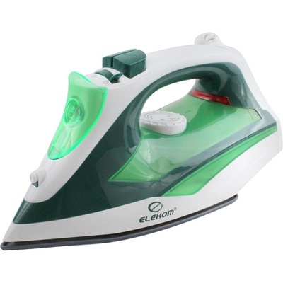 Elekom Ютия за гладене с пара ЕК-278 С, Керамична плоча, Регулируем термостат, 2600w, резервоар- 260 мл, Антикапкова система (ЕК-278 С)