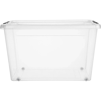 SimpleStore úložný box s vekom a kolieskami 60 l