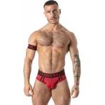  Спортен мрежест джокстрап с атлетичен дизайн, размер L - Locker Gear Brief Red (D-246589)