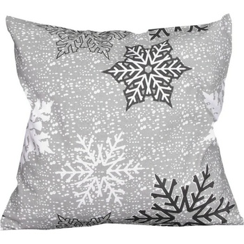 Forbyt Vianočná Vločky sivá 40 x 40 cm