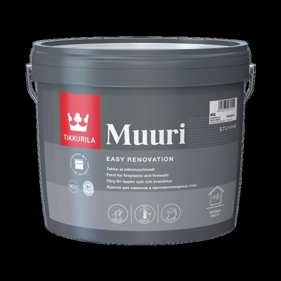 Tikkurila MUURI na krby a krbové steny Biela matná, 0,9L