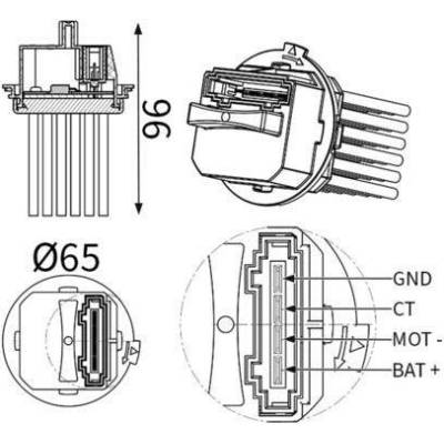 Regulace, vnitřní ventilace MAHLE ABR 207 000S (ABR207000S)