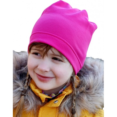 bavlněná čepice Pletex B699 -tmavě růžová
