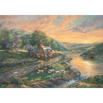 Schmidt Spiele - Puzzle Kinkade: Daybreak at Emerald Valley - 1 000 piese