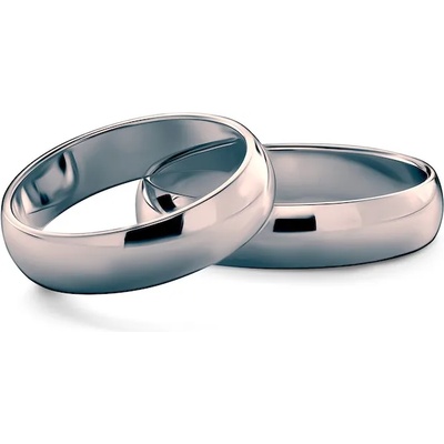 SAVICKI Сватбени халки: черно злато, полукръгъл профил . 5 мм