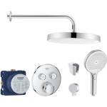 SANITINO - Душ комплект с термостат Grohe и скрито тяло, аксесоари kielle, хром SANI21GKK001 (SANI21GKK001)