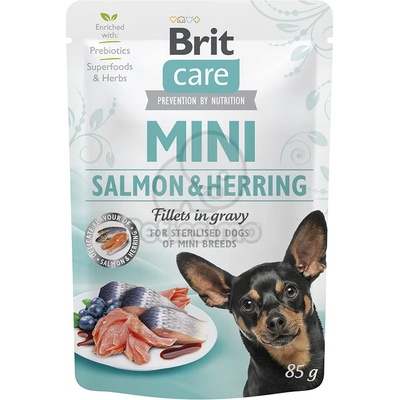 Brit Care Mini Fillets in Gravy - Salmon & Herring 24 x 85 г