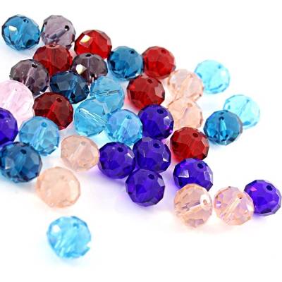 Mix krystal Rondelky 12mm - 35ks - 12mm