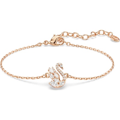 Swarovski Elegantný pozlátený náramok so zirkónmi Swan 5738202