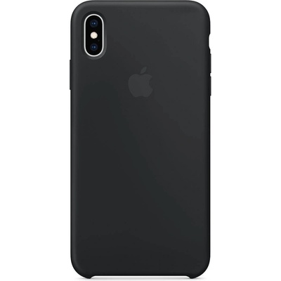 Apple Silicone Case - оригинален силиконов кейс за iPhone XS (черен)