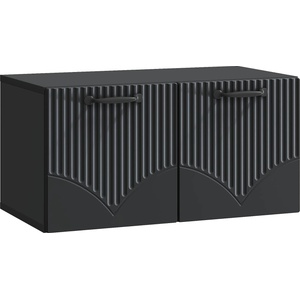 vidaXL Стенно монтиран ТВ шкаф 59, 5 x 31 x 30 cm Черно (899046)