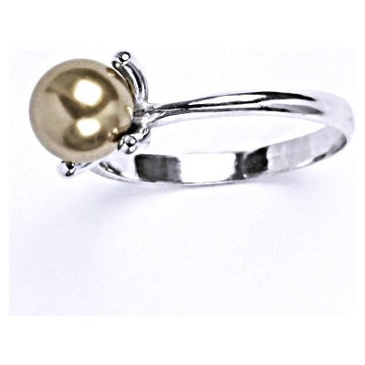 Čištín Stříbrný se Swarovski perlou bronze T 1400