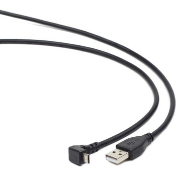 Gembird CCP-MUSB2-AMBM90-6 micro USB 2.0 AM-MBM5P, 1,8m, černý