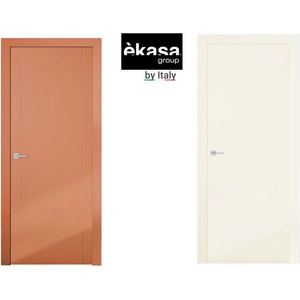 èkasa group Интериорна врата с каса EKASA INCONTRI 80×210×12 см - Лява, Магнитна брава, Двуцветна Ambra/Panna (IN-405/AMBRA/PANNA)