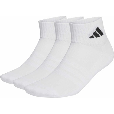 adidas Cushioned Sportswear Ankle Socks 3 Pairs White
