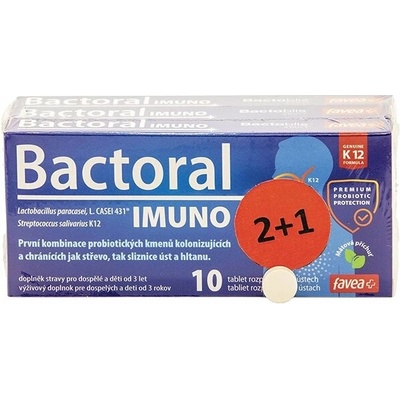Favea Bactoral IMUNO 10 tabliet 2+1