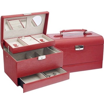 JKBox šperkovnica - červená koženka SP-901/A7
