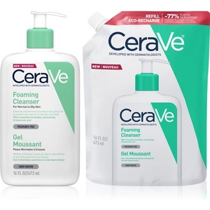 CeraVe Cleansers Foaming Cleanser комплект за нормална към мазна кожа - notino - 59,46 лв