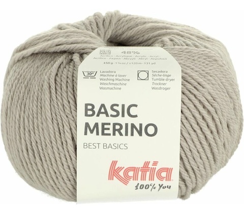 Katia Basic Merino 12 sivá