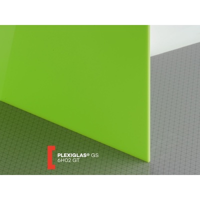 Röhm Plexiglas GS 3 mm 6H02 propustnost 12% 1520 x 2030 mm zelené 1 ks