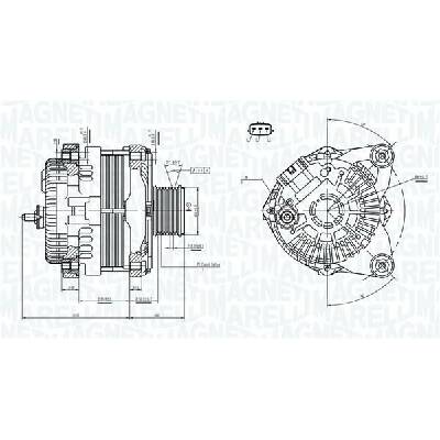 Alternátor MAGNETI MARELLI 063732182010