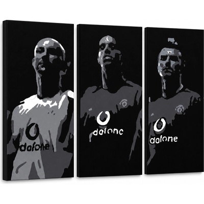 Ručne maľovaný POP Art obraz Manchester United - 90x60 cm