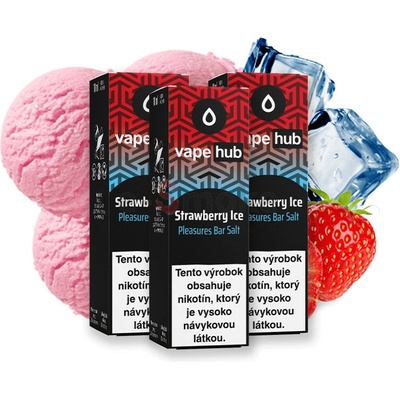 VapeHub Salt Strawberry Ice 3 x 10 ml 10 mg
