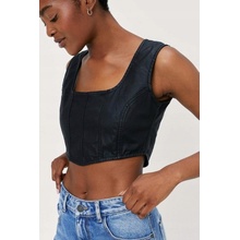 !!! Nasty Gal čierny crop zip