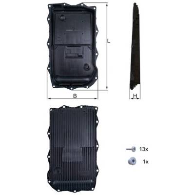 KNECHT Olejová vaňa automatickej prevodovky HX 184KIT