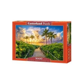 Castorland 3000-piece Colorful Sunrise in Miami, USA puzzle C-300617