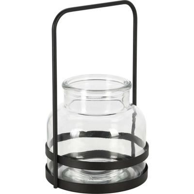 Home Styling Collection Svícen na telight, kovový držák, transparentní transparentní