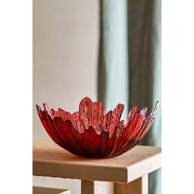 Bloomingville голяма купа за сервиране от цветно стъкло 31 x 14 cm (82069571)