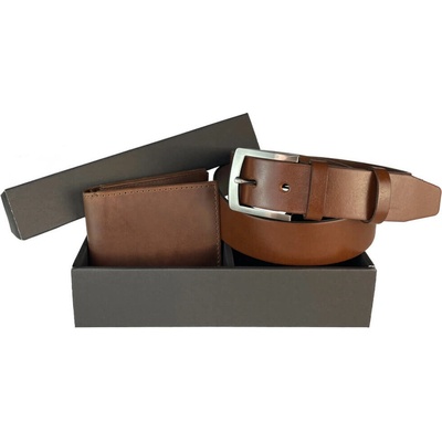 Penny Belts Set koženého opasku 25-48 s peněženkou