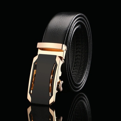 DELIS Мъжки колан c-42, черен-златист (c-42)