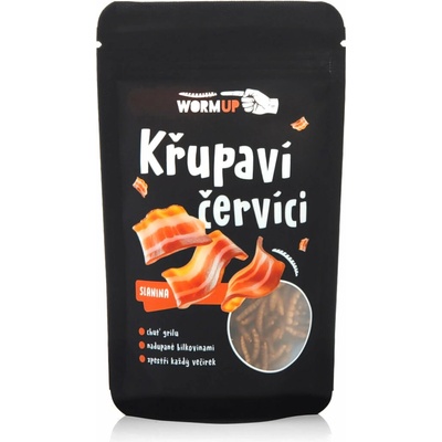 WormUP Křupaví Červíci Slanina 20 g