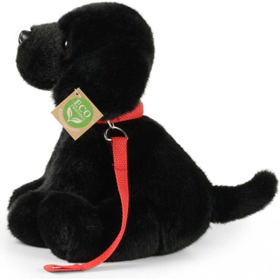 Eco-Friendly pes labrador černý s vodítkem 28 cm