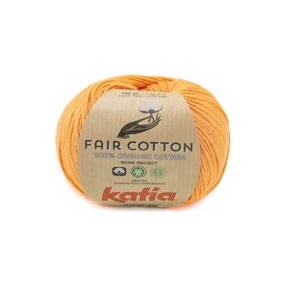 FAIR COTTON Katia Farby FAIR COTTON: 43 pastelová oranžová