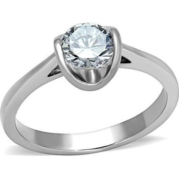 Šperky4U ocelový prsten se zirkonem AL 0019