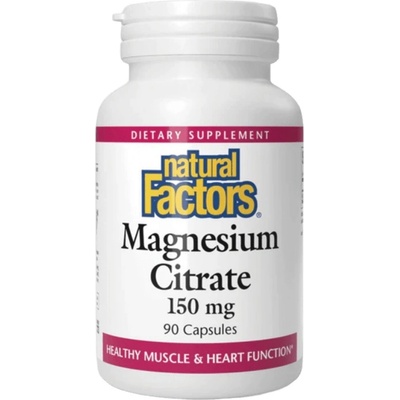 Natural Factors Magnesium Citrate 150 mg, 90 Capsules