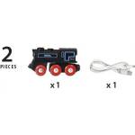 BRIO Класически локомотив със светещи фарове (33599)