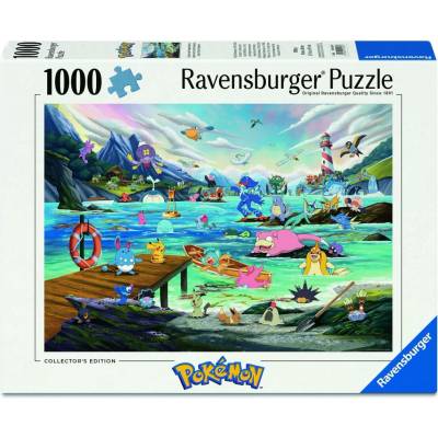 Ravensburger Pokémon Vaporeon and Temperate Marine Collector's Edition 3 1000 dílků