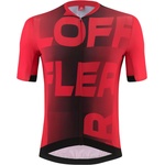 Löffler Мъжка фланелка с къс ръкав за колоездене Löffler Bike Jersey Full-Zip Signature Mid Cycling jersey - Red - размер 52 (EU) (056-3498-0314)