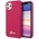 GUESS Hard Silicone Case - силиконов (TPU) калъф за iPhone 11 Pro Max (червен)